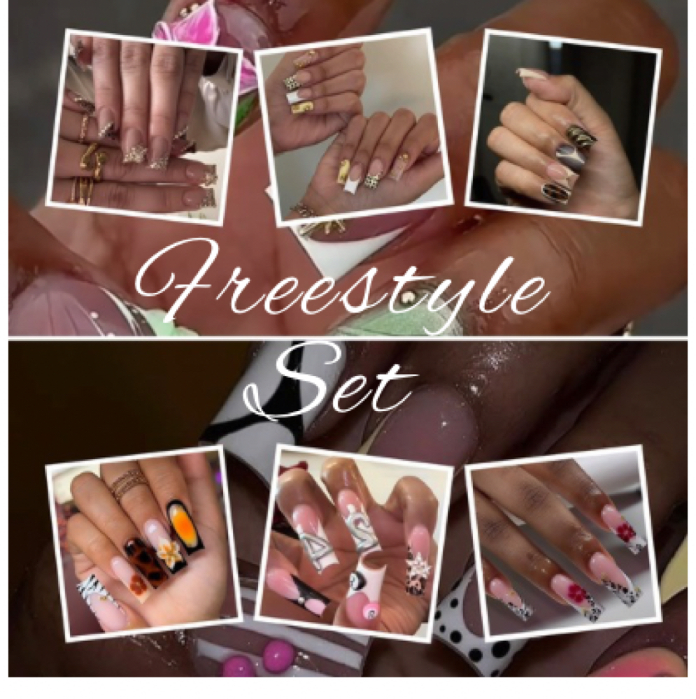 Freestyle GEL X at Celisdoesnails in Schiller Park, IL