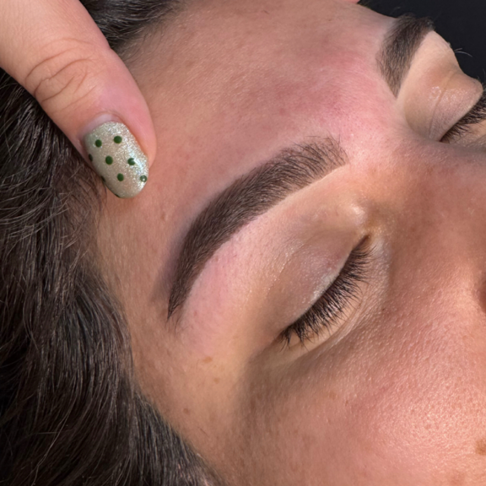 Hybrid Gel Brow Tint and brow wax ✨ at DiamondTheEsti in san antonio, TX
