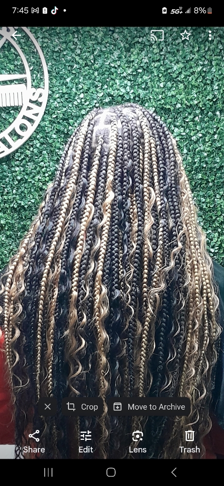 Boho Knotless Braids