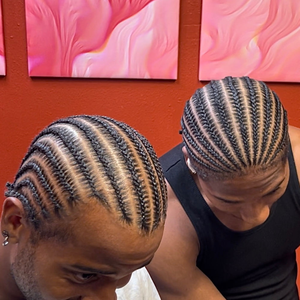 2-20 Straight back Cornrows
