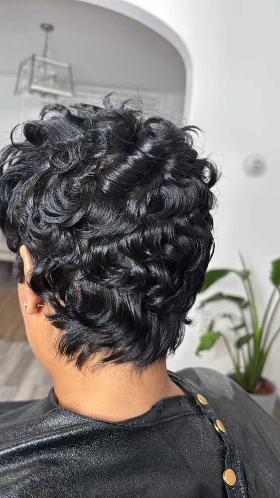 Relaxer, Trim, Style *Short Hair