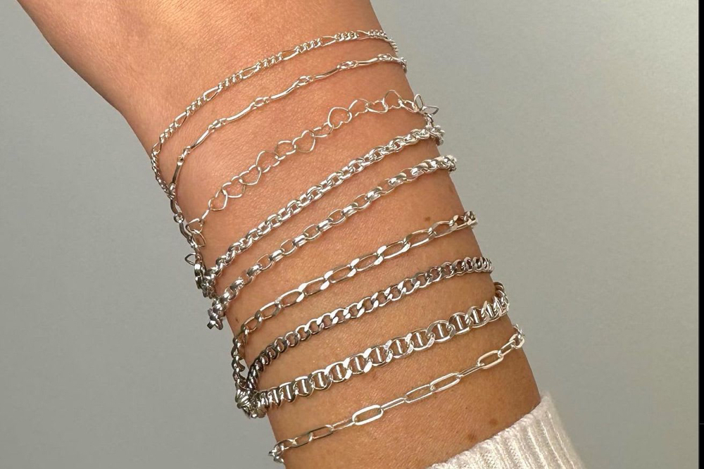 P Jewelry Sterling Silver Bracelet