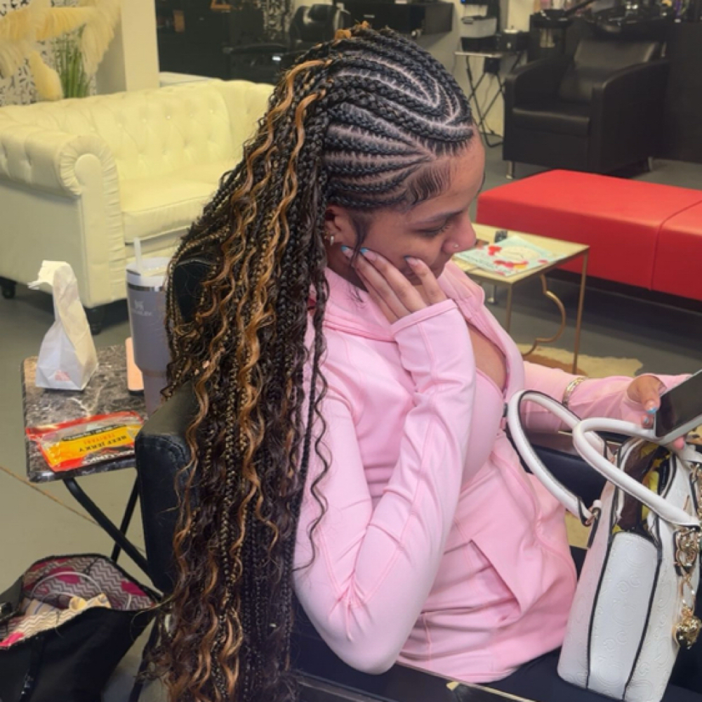 Fulani Braids at XXI Shēk Hair Co. in Kingsland, GA