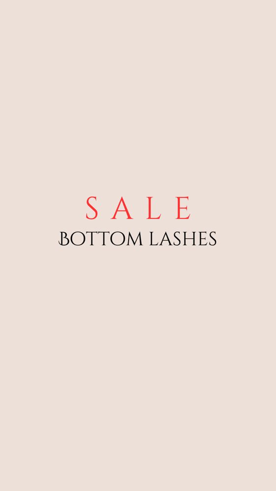 Bottom Lashes SALE!!