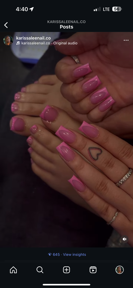 Acrylic Nail & Toez Combo