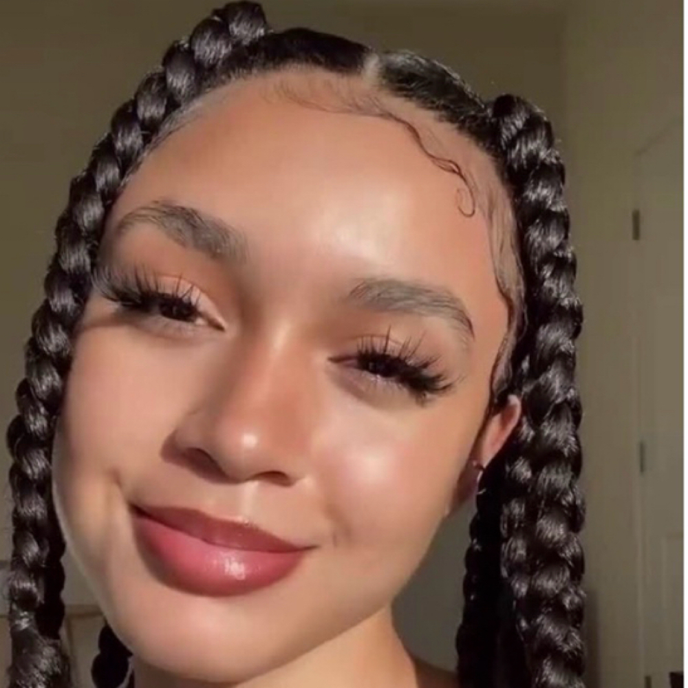 Large Or Jumbo Braids- Natrual Hair at The Oasis Natural Hair Salon in Gibsonville, NC
