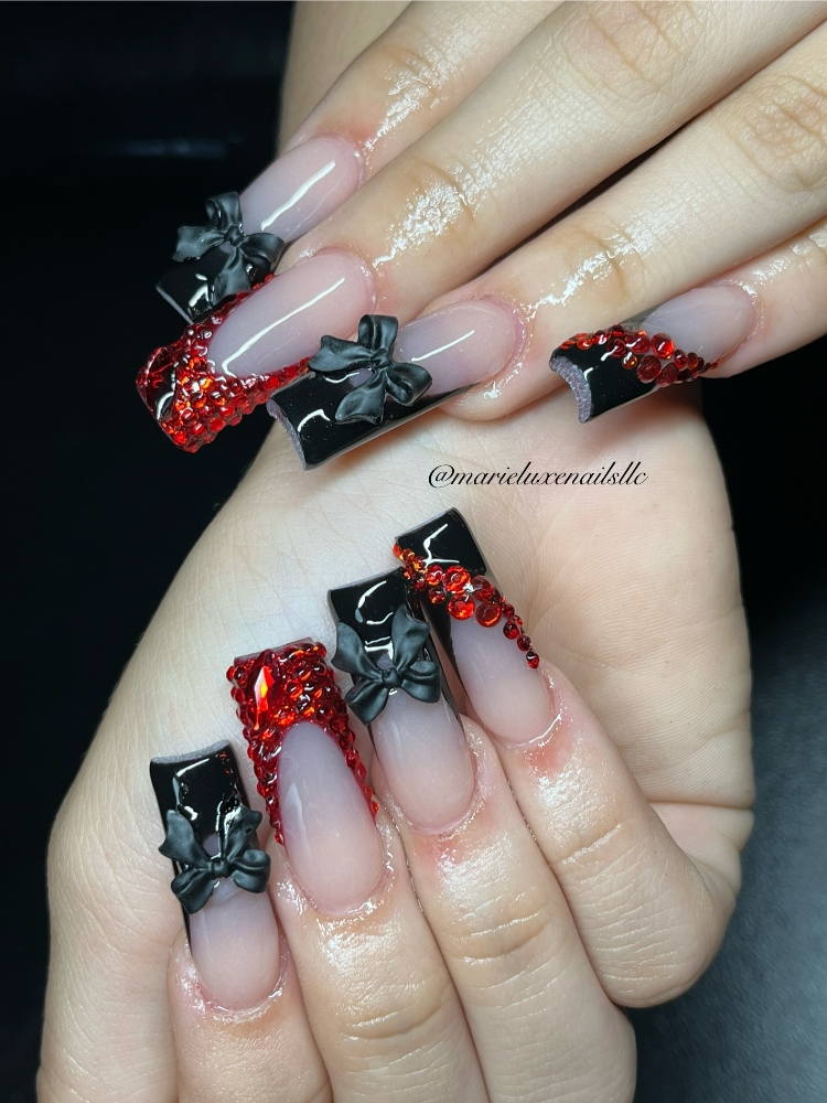 Rhinestone French-Tips