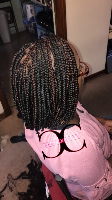 Bob Box Braids Medium or Large at C&C Hair Collection in Palos Hills, IL