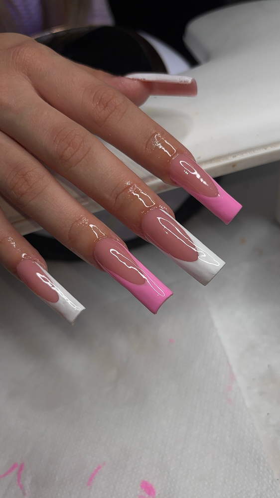 Long French Tips at Nails By Avi in Cincinnati, OH