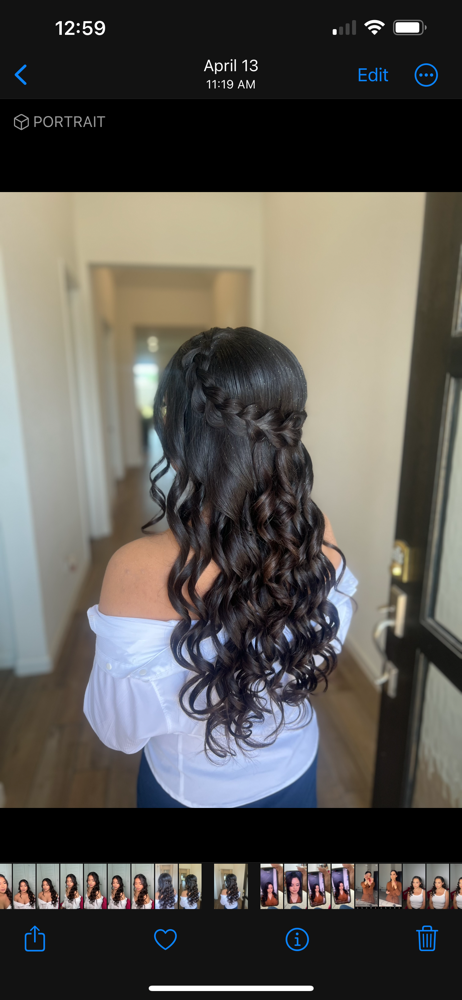 Regular hairstyling