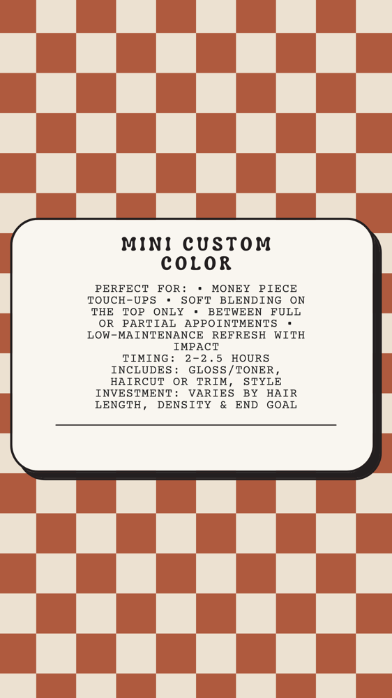 Mini Custom Color