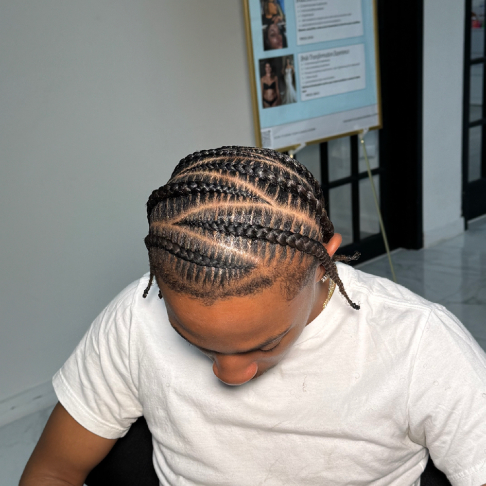 men’s pop smoke braids at braidsbyderri in atlanta, GA