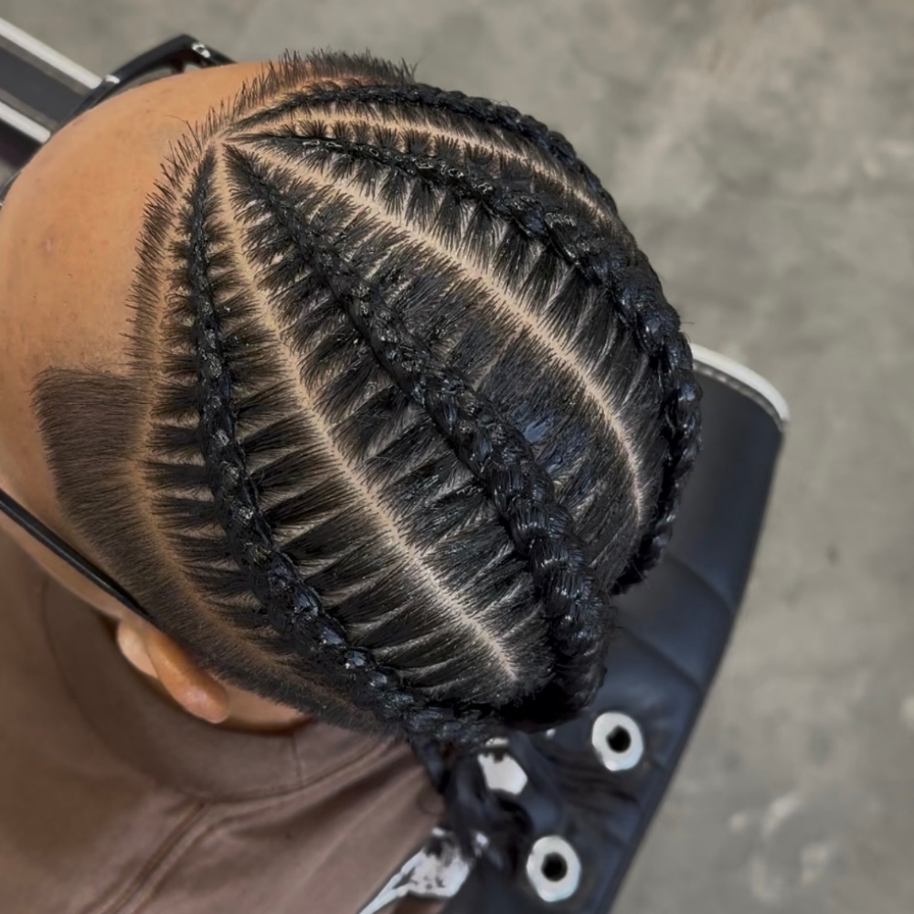 4 Braids : (Half Head) at JayBug Braids & Styling in Pomona, CA