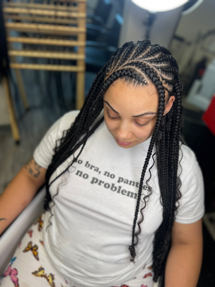 Med Tribal Braids (mid Back Length)