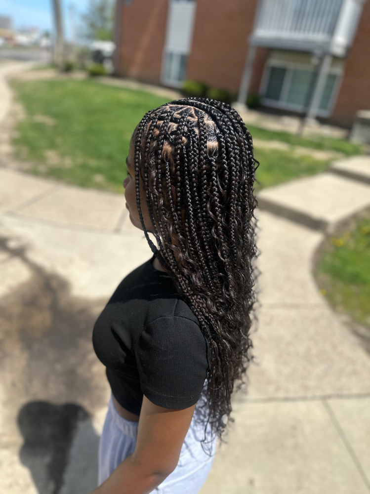 Small Fulani/Tribal Braids at Stylesbyleaisa in Havelock, NC