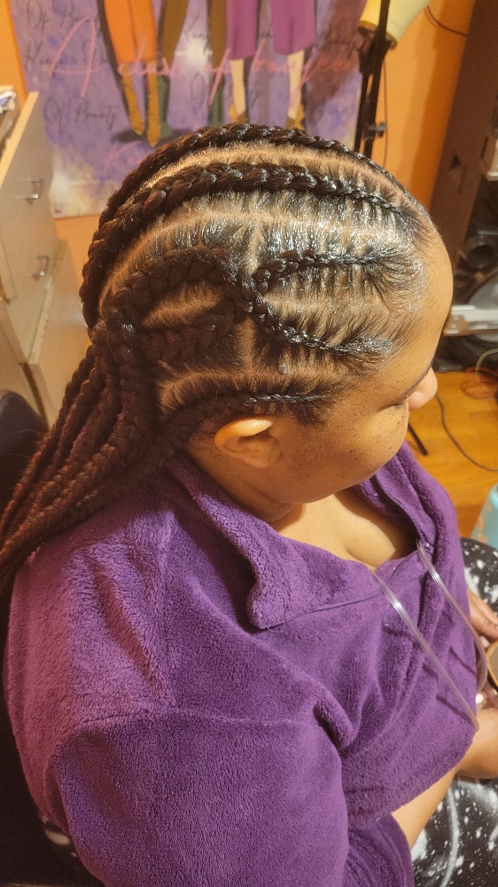 8 To 10 Stitch Feed-in Braids
