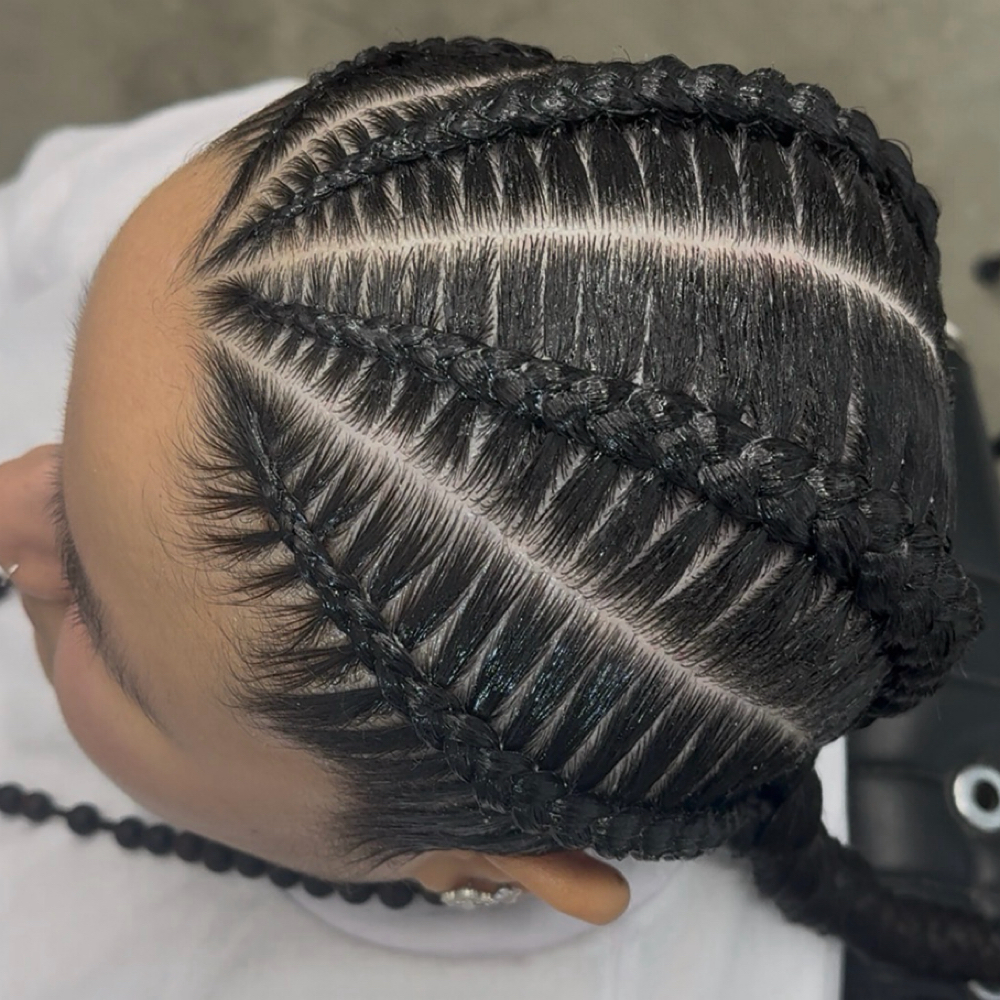 4 Natural Braids (LADIES) at JayBug Braids & Styling in Pomona, CA