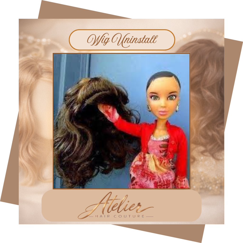 Wig Un-Install/ Patial Install at Atelier Hair Couture in Texas, TX