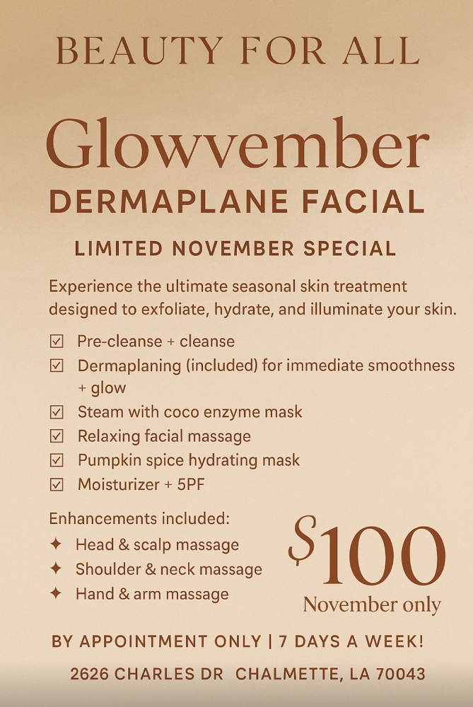 Glowvember Dermaplane FACIAL