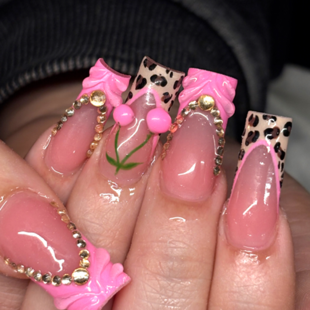 Long Acrylic Nails at saltunails in Naugatuck, CT