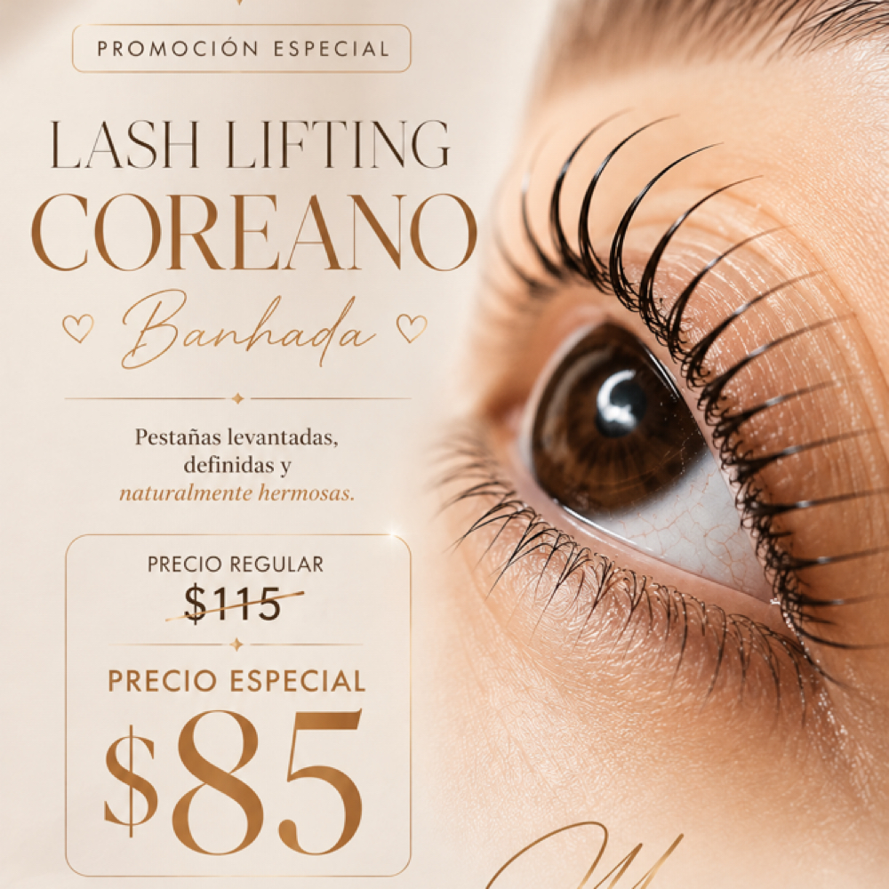 Maru Promo Lashlifting koreano at Bella’s Studio in Takoma Park, MD