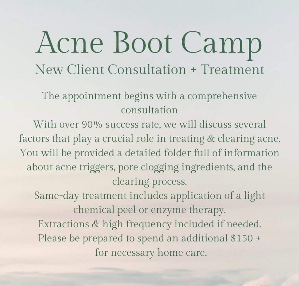 Acne Boot Camp Consult + Treatment