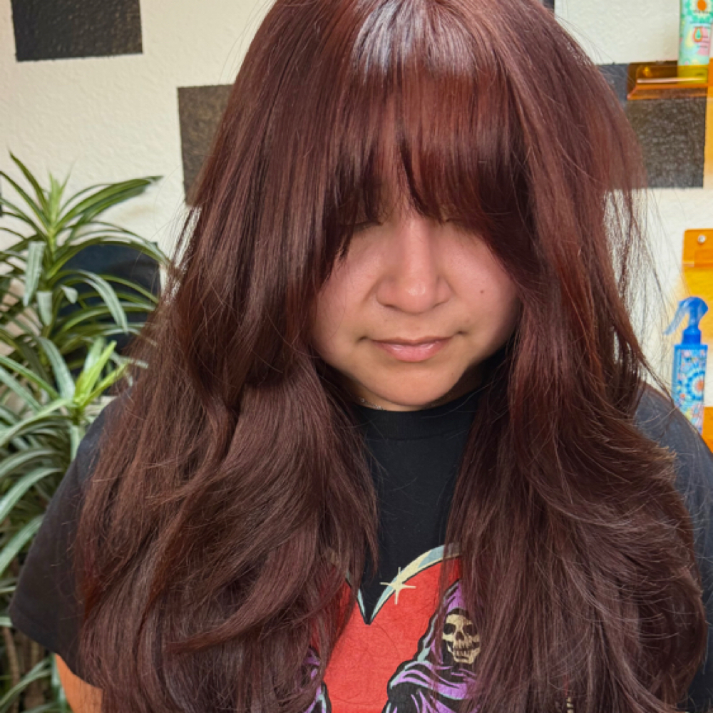Just a Bang Trim at Alicia At The Hippie Hair Room in Weatherford, TX
