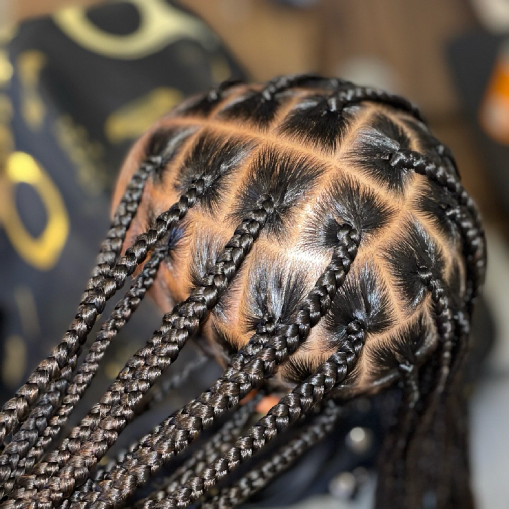 Large Knotless Braids at Red Rose Styles LLC. in Moore, OK