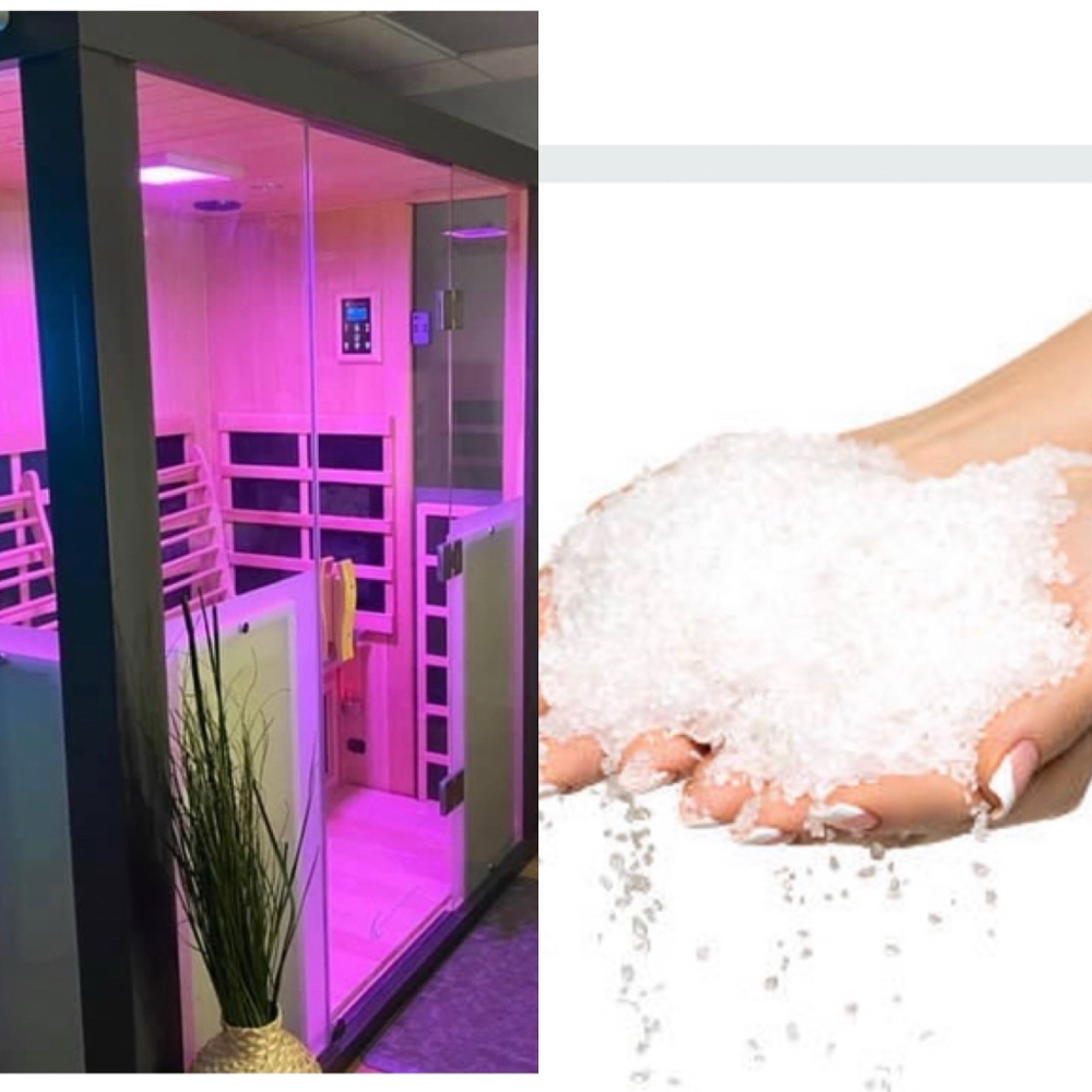 Salt + Infrared Sauna For 1