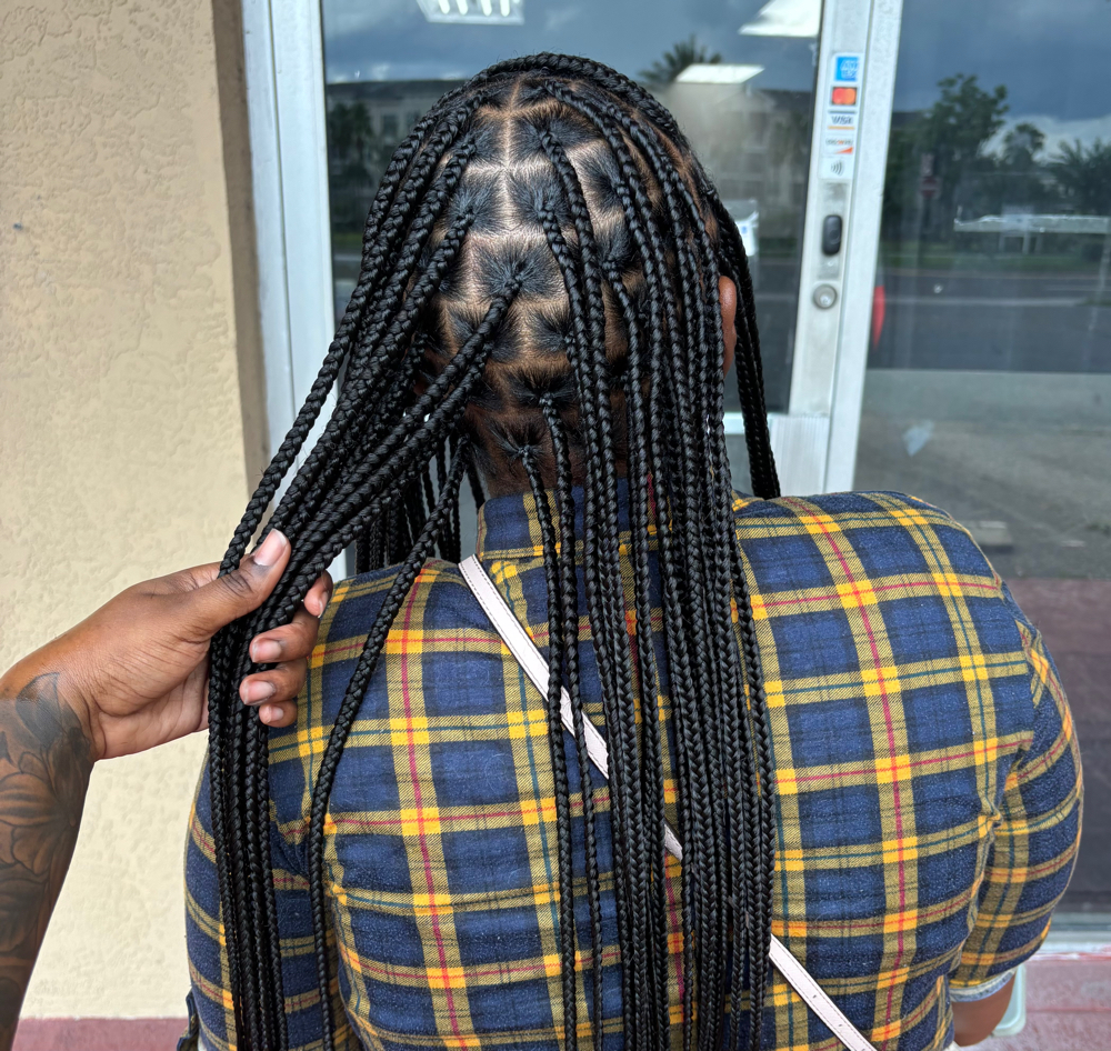 Medium Knotless Braids (Mid Back)