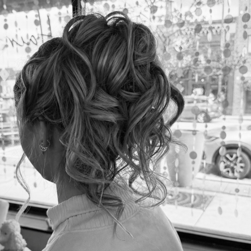 Bridal Updo at Lisa.Hair Lounge On Main in depere, WI