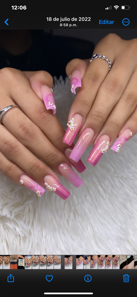 Long Full Set Acrylic