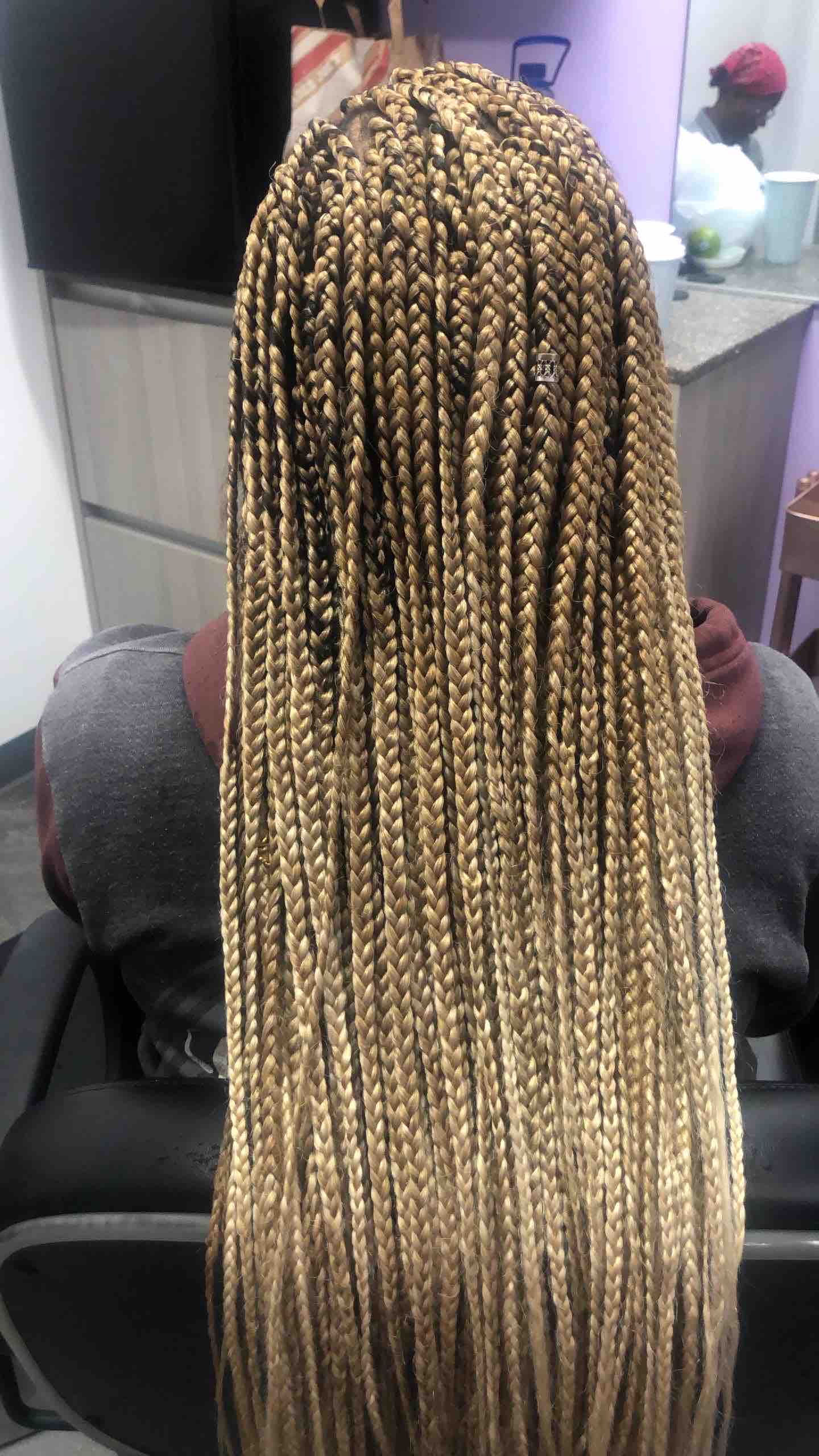 Medium Full Braids With cornrolls