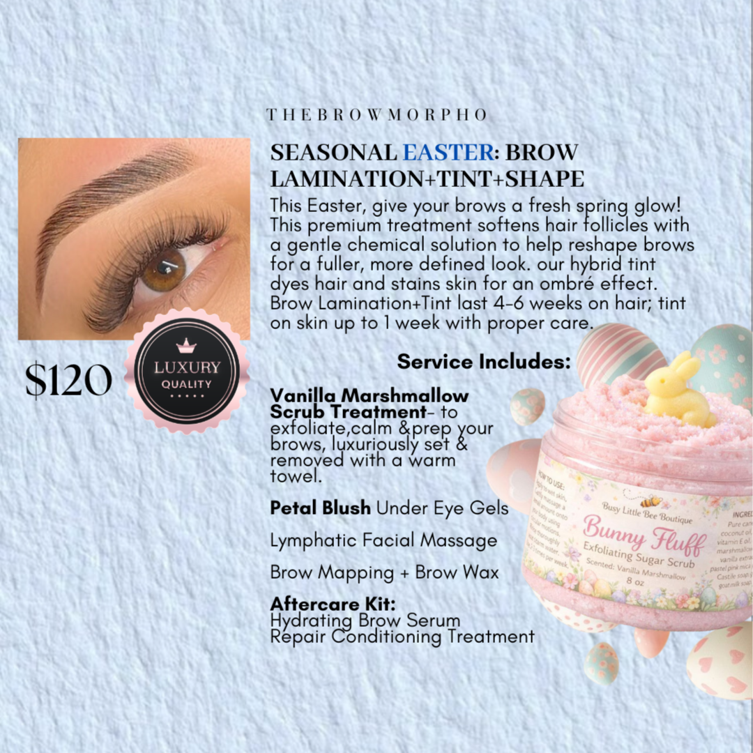 APRIL:Brow Lamination+Tint+Shape at THEBROWMORPHO in El Paso, TX