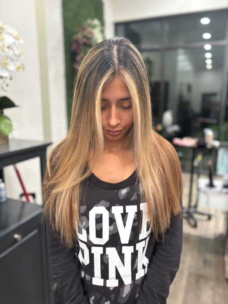 Accent Money Piece at Modern Monroe Hair Co. in Rockwall, TX