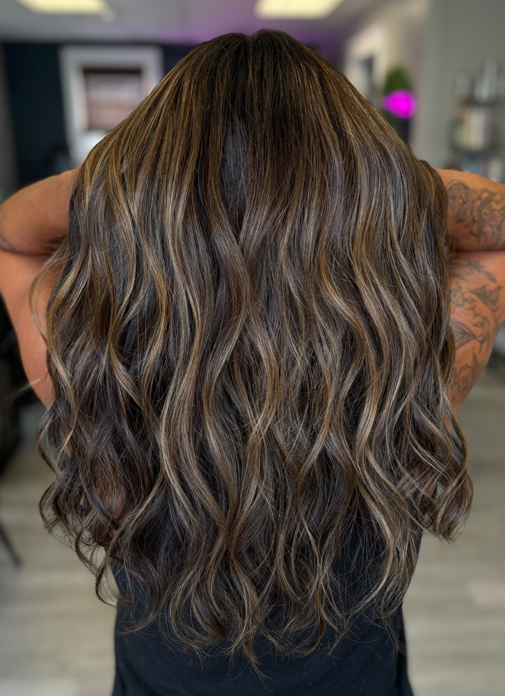 Root Touch Up With Foil Work