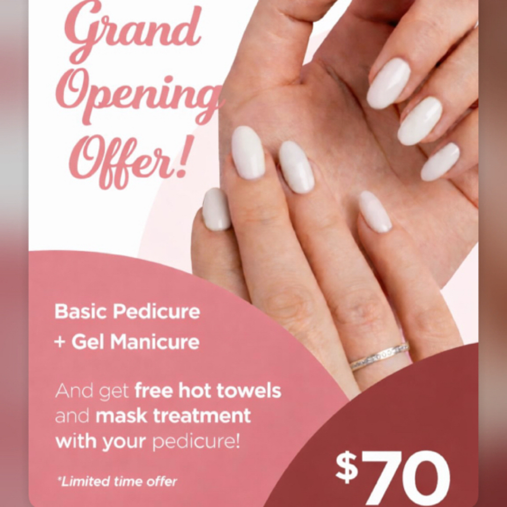 Gel Manicure + Basic Pedicure
