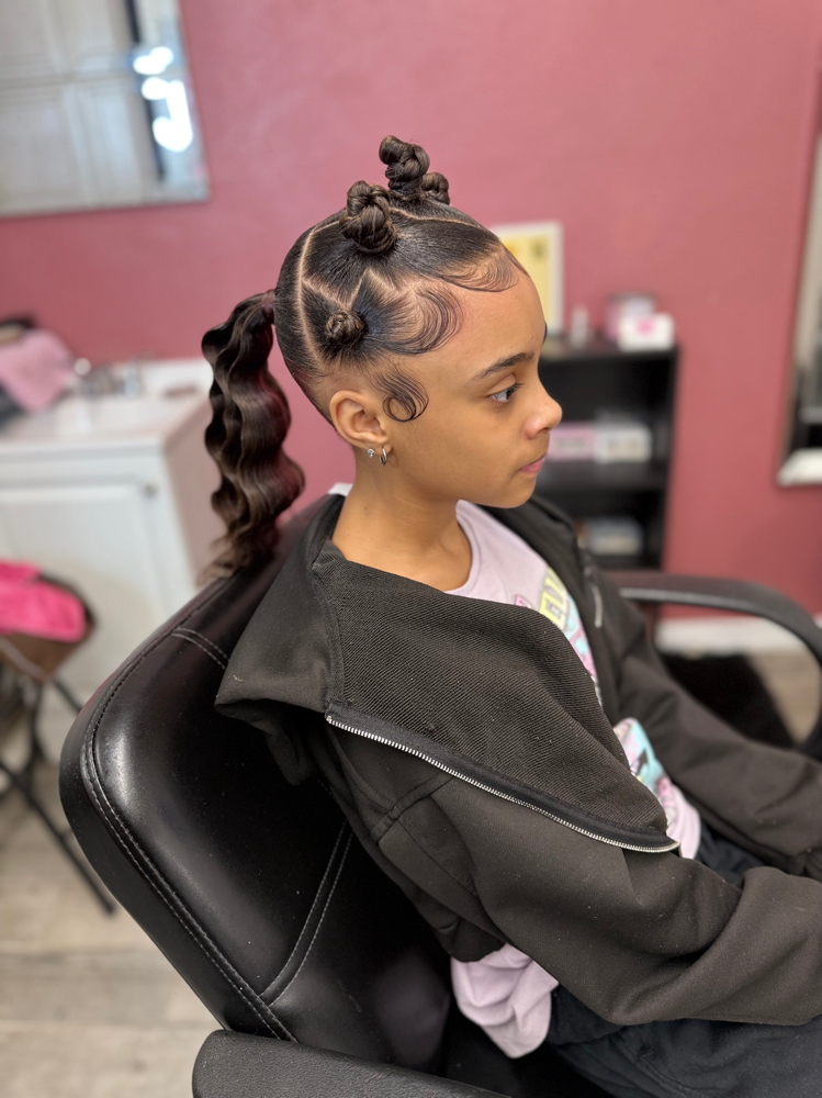 Bantu Knots & Ponytail