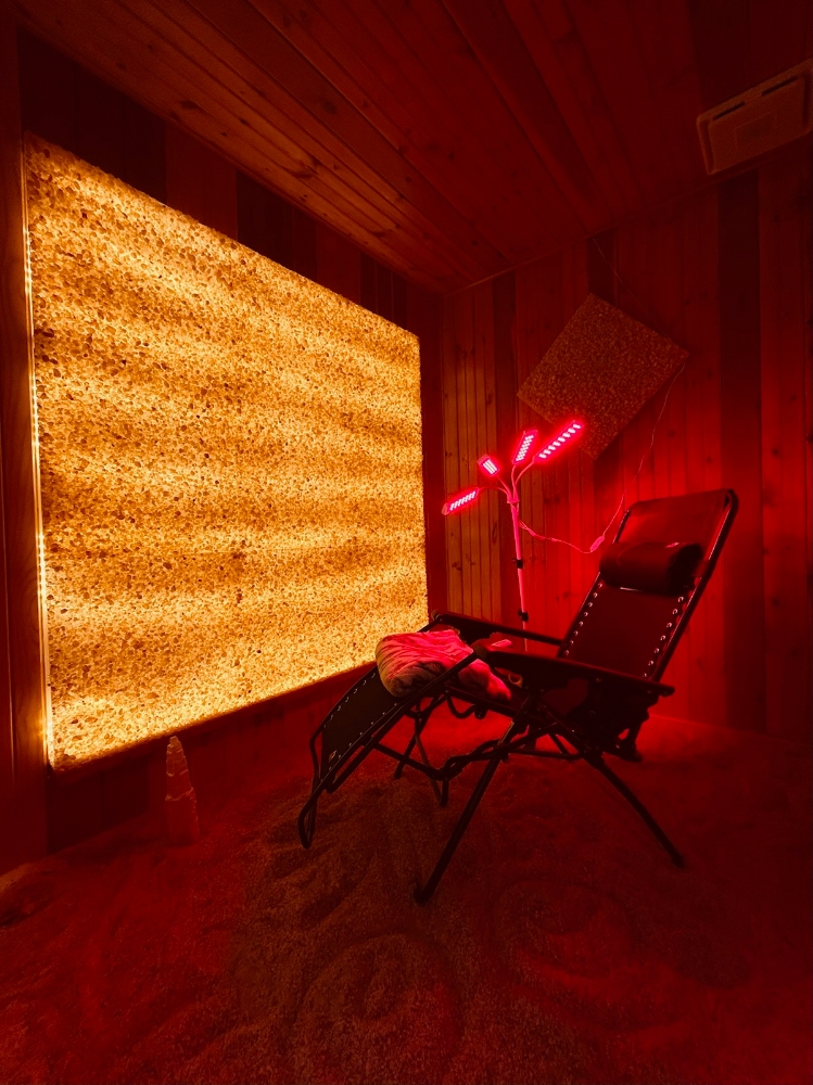 Salt Room: Red Light + NIR