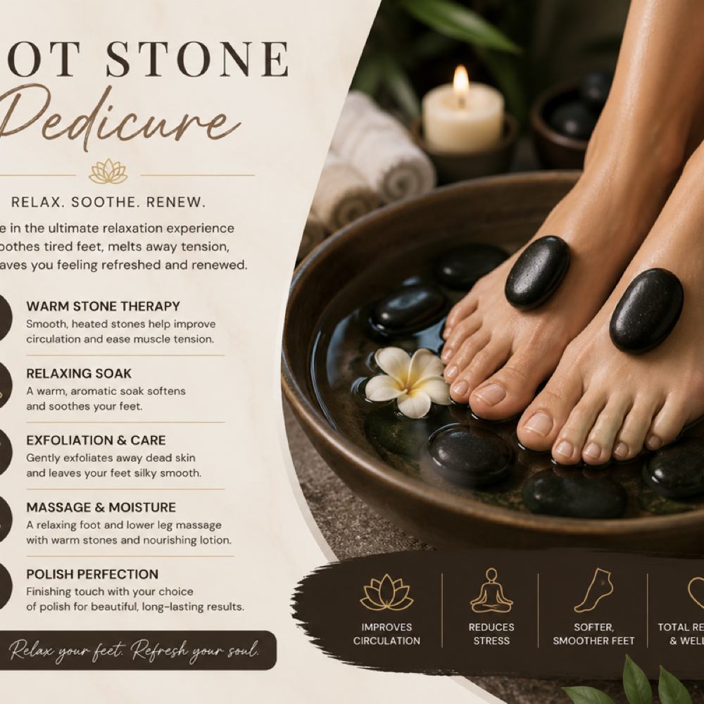 Hot Stone Pedicure at Prestige Nail Lounge LLC in Chattanooga, TN