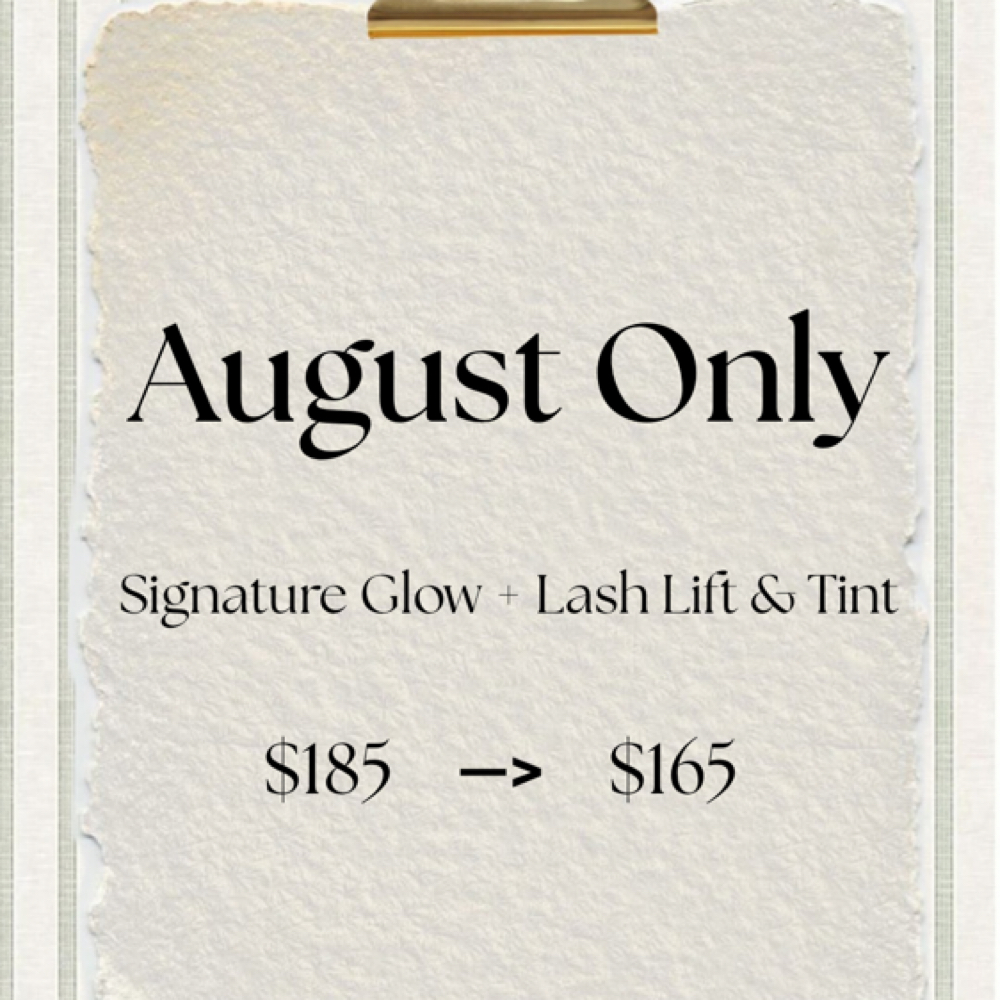August Facial + Lash Lift Bundle at 121 Studio in Marshall, IL