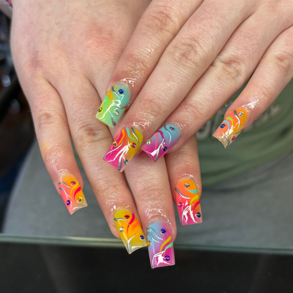 Rhinestones at Divine Hair Skin and Nails in Effingham, IL