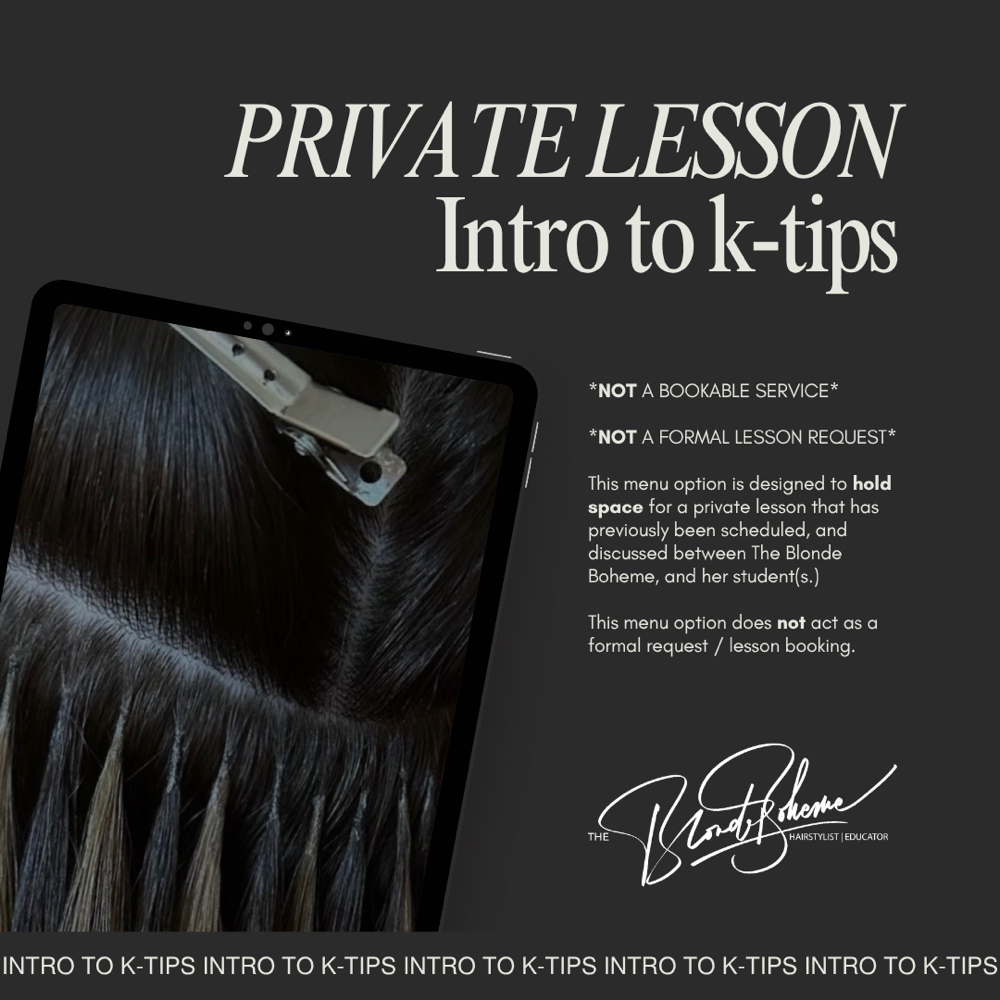 PRIVATE LESSON | Intro to K-Tips at The Blonde Boheme in Rochester, NY