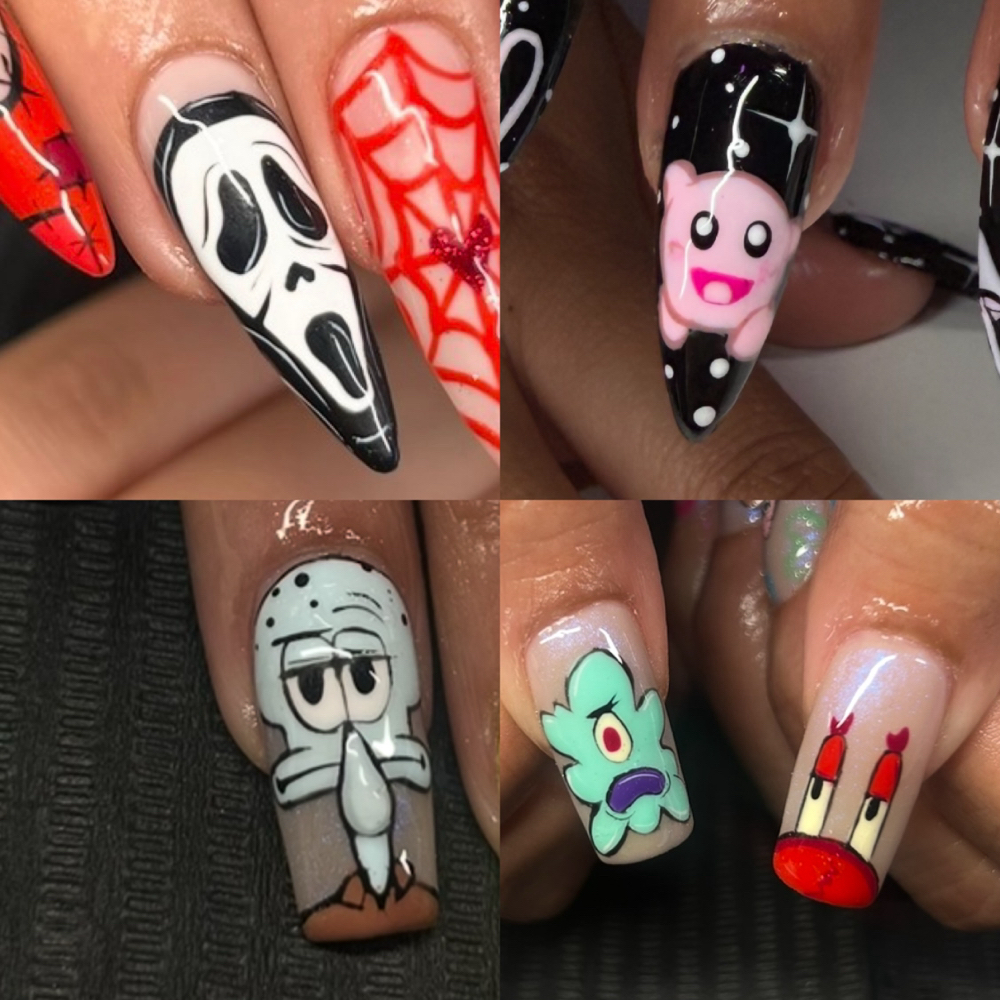 Character Nail Art at Boss Baddie Nails in Whittier, CA
