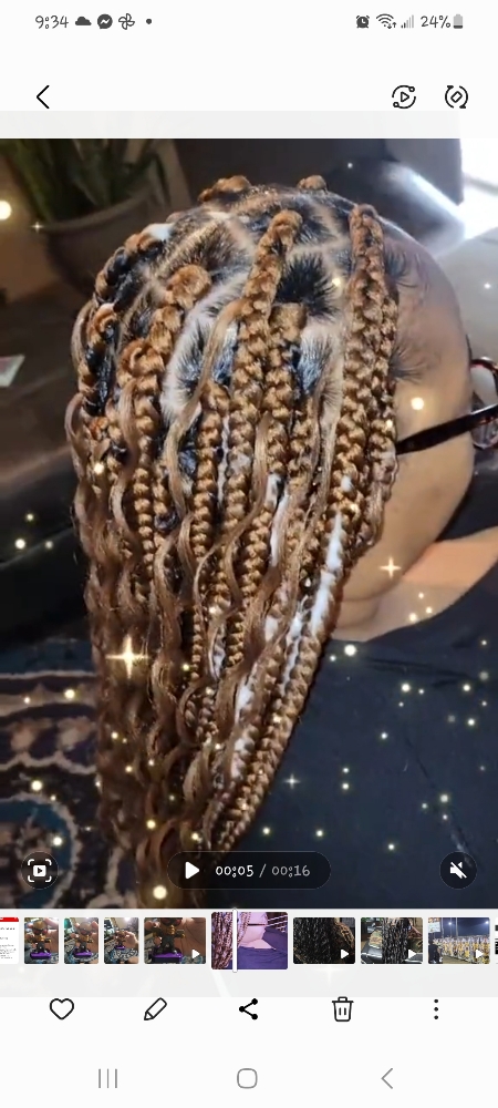Large Knotless Or Box Braids at Goddess Creations By Mika, LLC in Starkville, MS