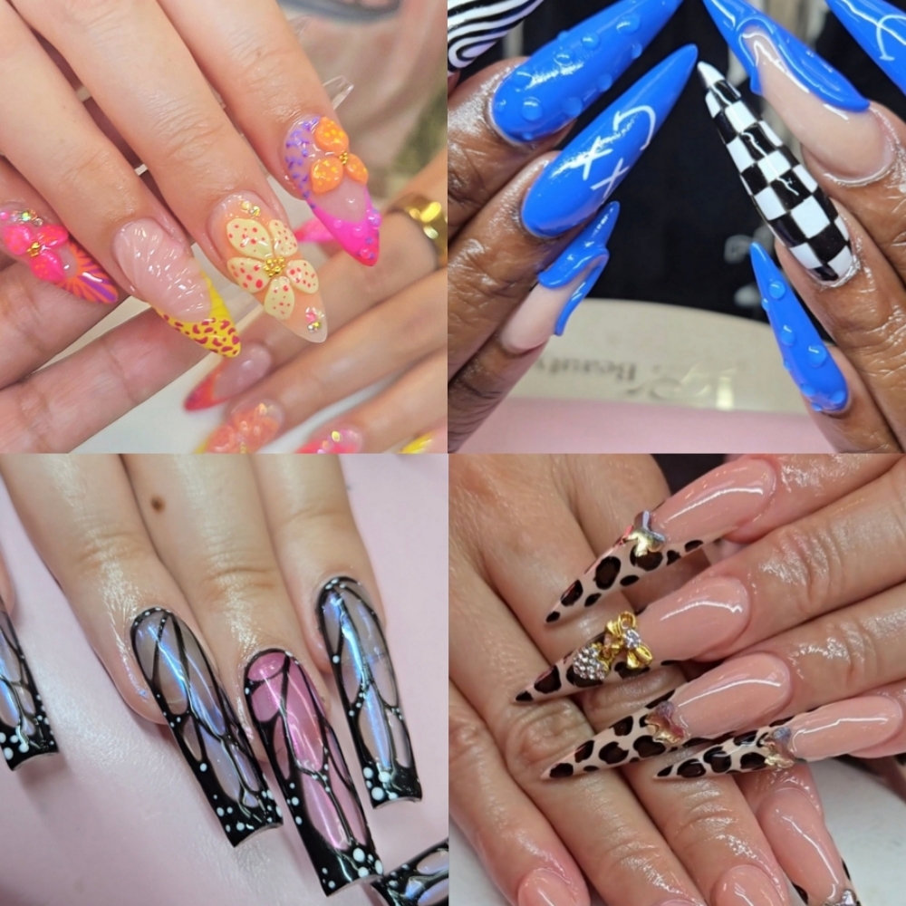 Statement Nail Design at X Beauty Studio in Boston, MA