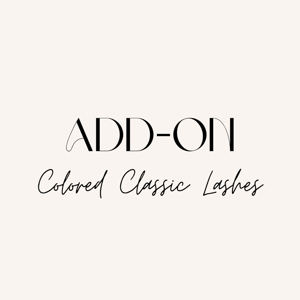Add-On Colored Classic Lashes
