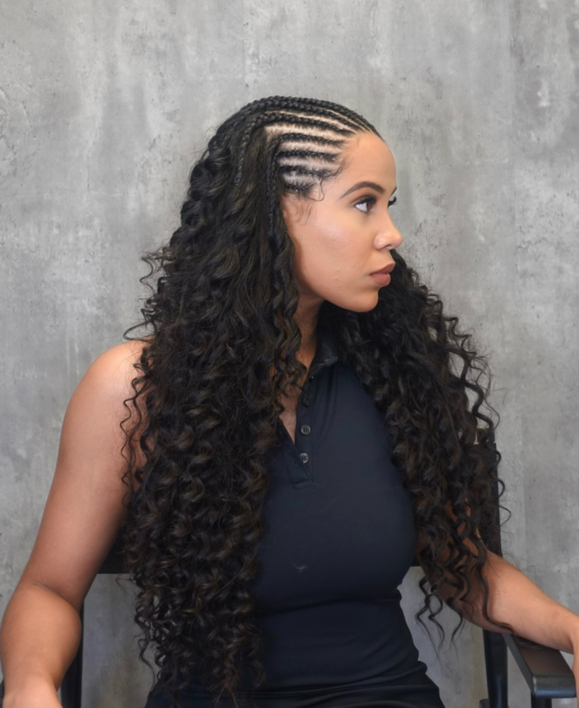 CURLY CROWN BRAIDS💇🏻‍♀️