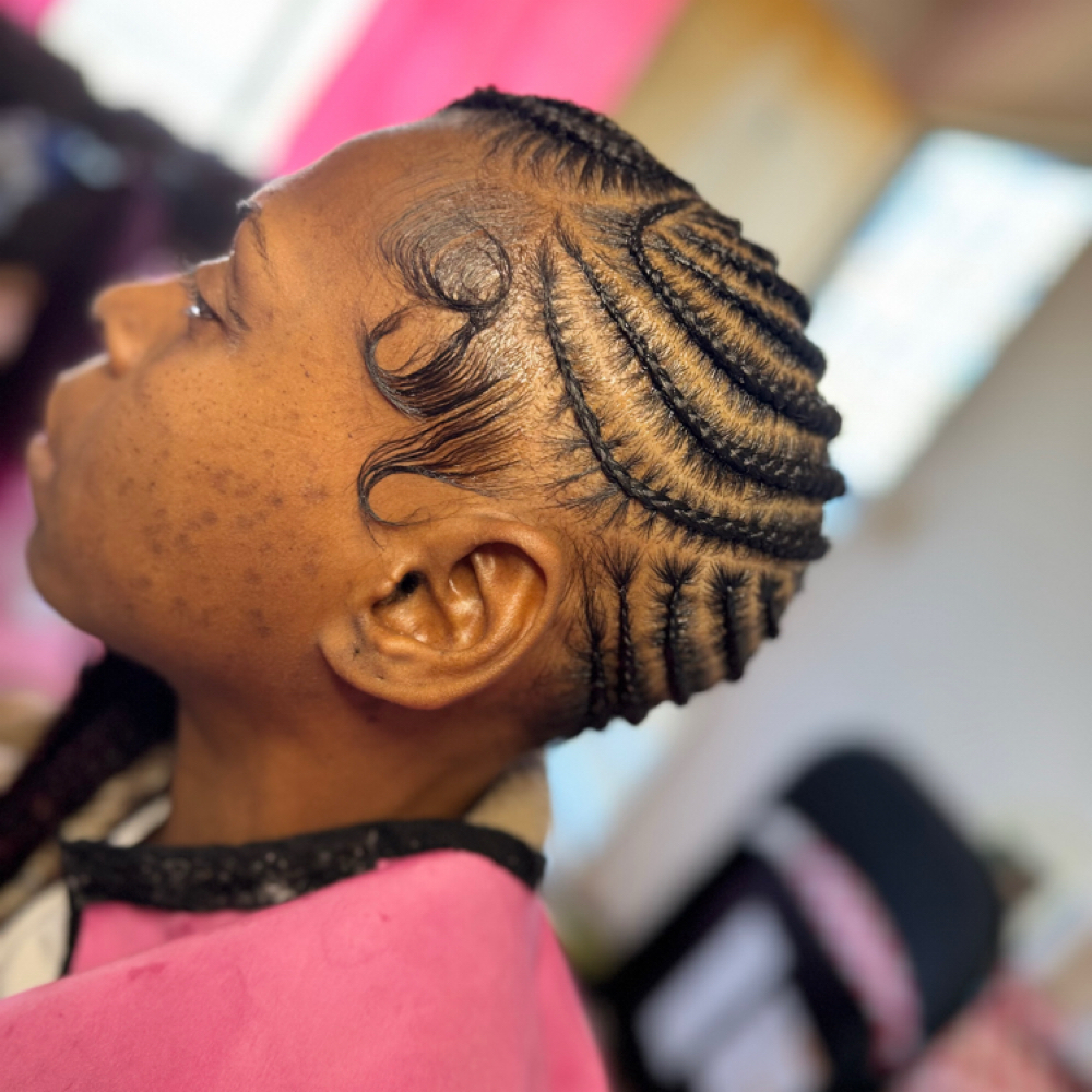 Medium Side Braids at Mejko braid studio in Long Beach, CA