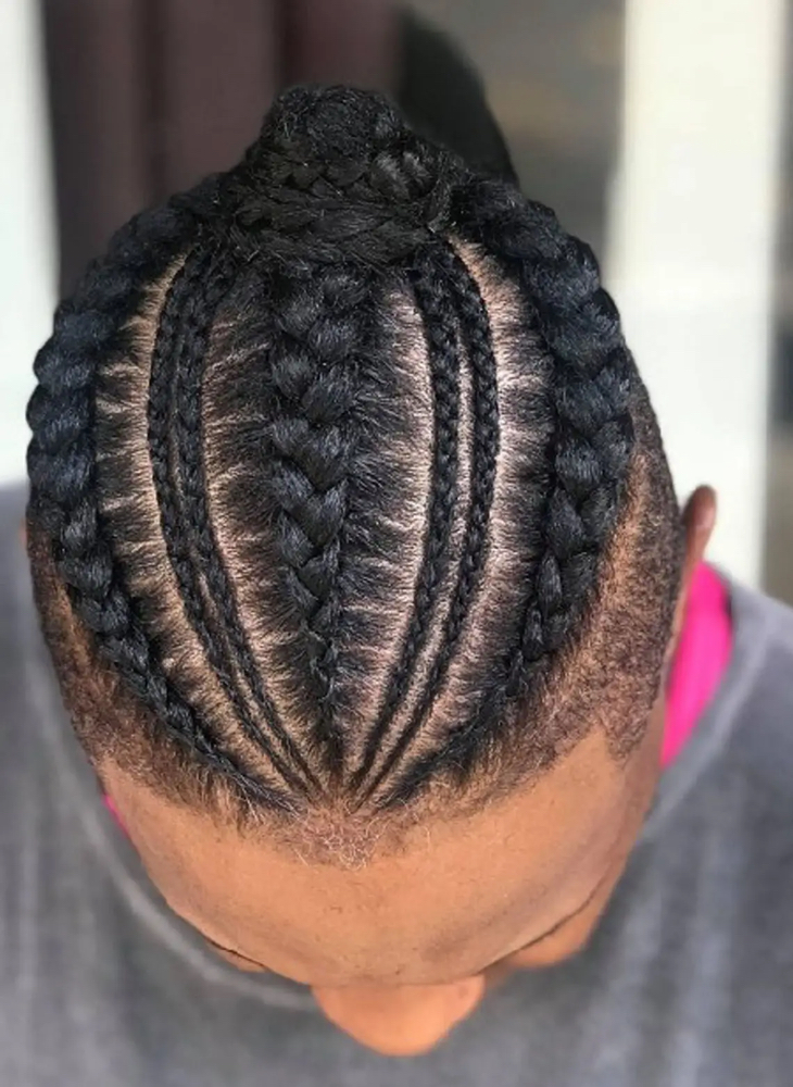 MEN'S MIXED CORNROWS